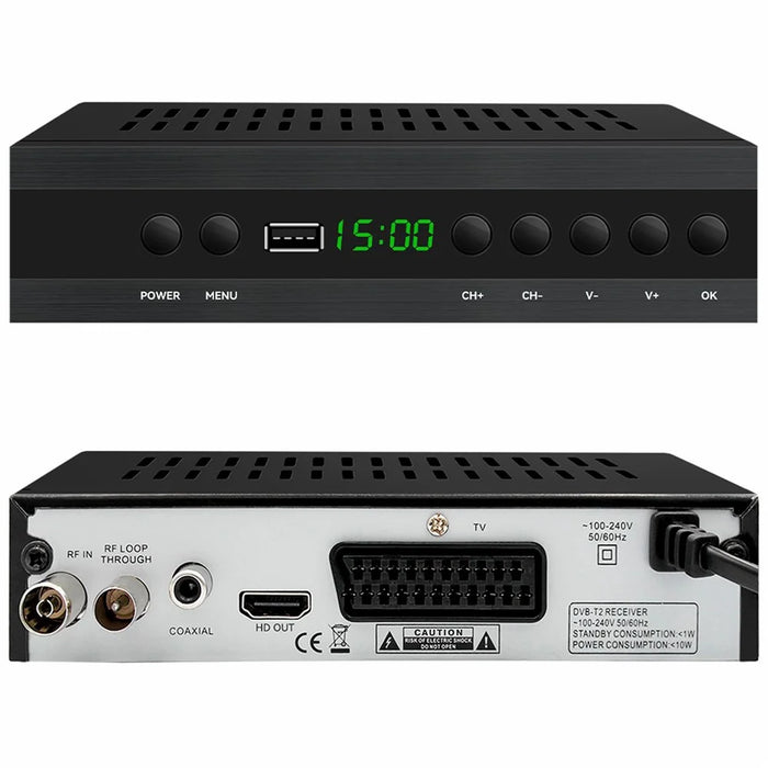 JN-821T2 512MB 10Bit TV Set-Top Box 1080P HD WiFi Media Player - EU Plug - 2