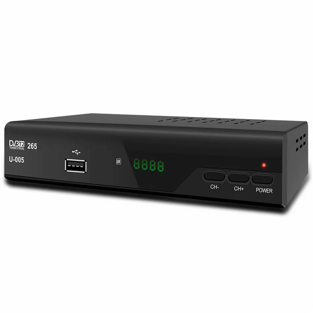 H265 DVB-T2 U-005 512MB 10Bit Smart Home TV Set-Top Box 1080P HD WiFi Media Player - US Plug - 1