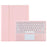 AM24-A For Lenovo Tab P12 Keyboard with Touchpad + Ultra-Thin Leather Tablet Cover - Pink - 1