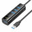 MINDPURE US022 0.3m USB-A to USB 3.0 4-Port Hub High Speed Data Transfer Laptop Docking Station - 1