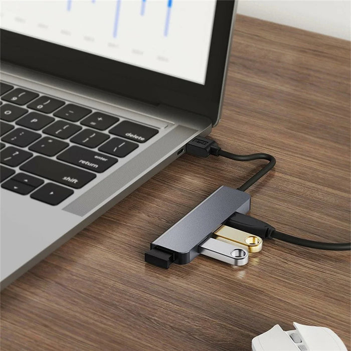 2013U 4-in-1 USB 3.0 Hub 1x USB 3.0 + 3x USB 2.0 Docking Station 4-port Expansion Adapter - 4