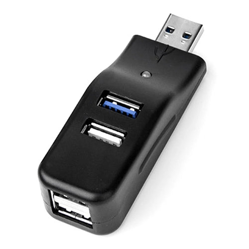 HUB19 Duckbill Shape Mini USB Splitter 4-port USB Hub Extender, USB3.0x1 + USB2.0x3 - 1