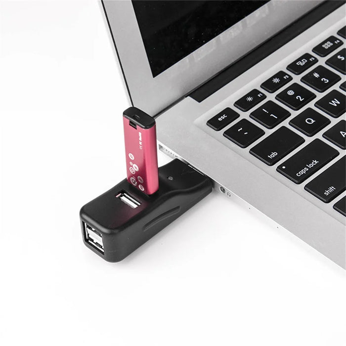 HUB19 Duckbill Shape Mini USB Splitter 4-port USB Hub Extender, USB3.0x1 + USB2.0x3 - 7