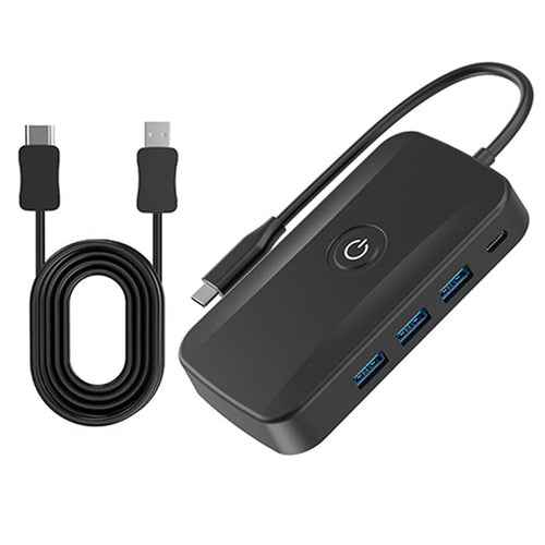 FX-2330 5-in-1 Type-C Hub with PD Charging, 3 USB 3.0 Ports, and 2K UHD Wireless HD - 1
