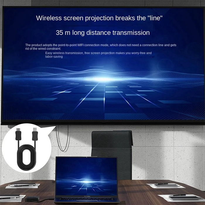 FX-2330 5-in-1 Type-C Hub with PD Charging, 3 USB 3.0 Ports, and 2K UHD Wireless HD - 6