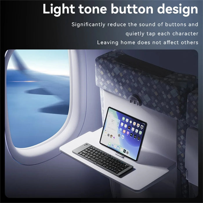 YESIDO KB27 Ultra Slim Mini Two-Fold Bluetooth-compatible Keyboard for Macos Windows iOS - 3