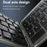 YESIDO KB27 Ultra Slim Mini Two-Fold Bluetooth-compatible Keyboard for Macos Windows iOS - 7