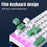 Y-FRUITFUL K701 68 Keys Wired Keyboard with RGB Light Mechanical Gaming Keyboard - White+Grey - 7