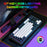 Y-FRUITFUL G69 Gaming Mechanical Feel Keyboard 87 Keys RGB Backlit USB Wired Esports Keyboard - Black+White - 4