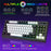 Y-FRUITFUL G69 Gaming Mechanical Feel Keyboard 87 Keys RGB Backlit USB Wired Esports Keyboard - Black+White - 5