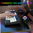 Y-FRUITFUL G69 Gaming Mechanical Feel Keyboard 87 Keys RGB Backlit USB Wired Esports Keyboard - Black+White - 6