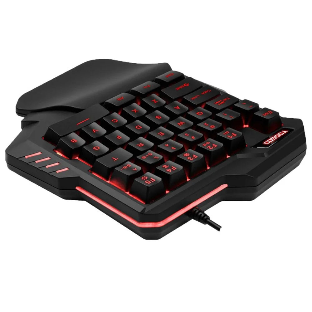 YOOGOO G92 One Handed Mechanical Keyboard USB Wired 35 Keys Ergonomic Gaming Keyboard - 1