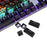 Y-FRUITFUL K137 Wired Mechanical Keyboard 104 Keys RGB Backlit Blue  /  Red Switch Gaming Keyboard - Black - 4