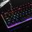 Y-FRUITFUL K137 Wired Mechanical Keyboard 104 Keys RGB Backlit Blue  /  Red Switch Gaming Keyboard - Black - 5