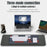 Y-FRUITFUL K102 102 Keys Tri-Mode Keyboard Gasket Structure Mechanical Gaming Keyboard with RGB Light - Titanium Blue - 2