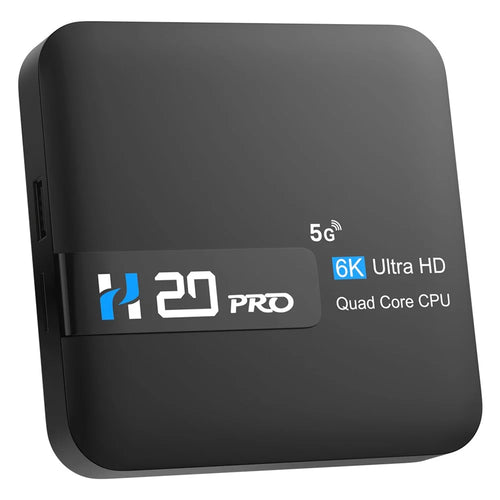 H20 Pro Smart TV Box Android 10.0 6K Ultra HD Media Player with Remote Control - EU Plug - 1