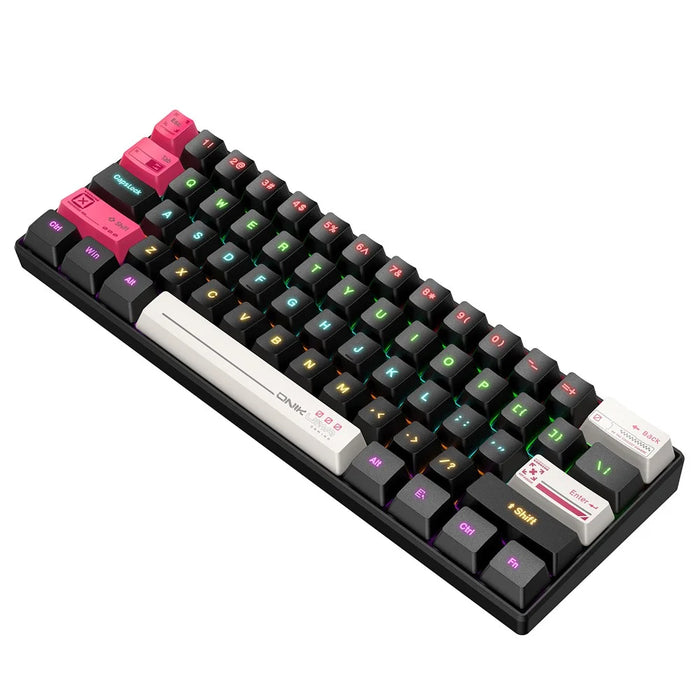 ONIKUMA G55 61 Keys Wired Keyboard with RGB Light Mechanical Gaming Keyboard for PC / Mac / Linux - 3