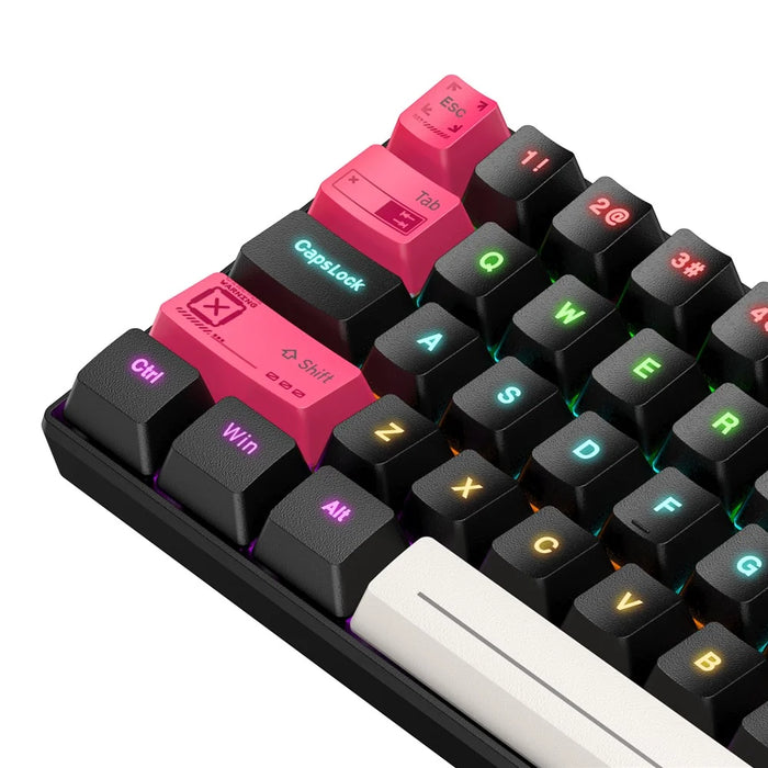 ONIKUMA G55 61 Keys Wired Keyboard with RGB Light Mechanical Gaming Keyboard for PC / Mac / Linux - 4