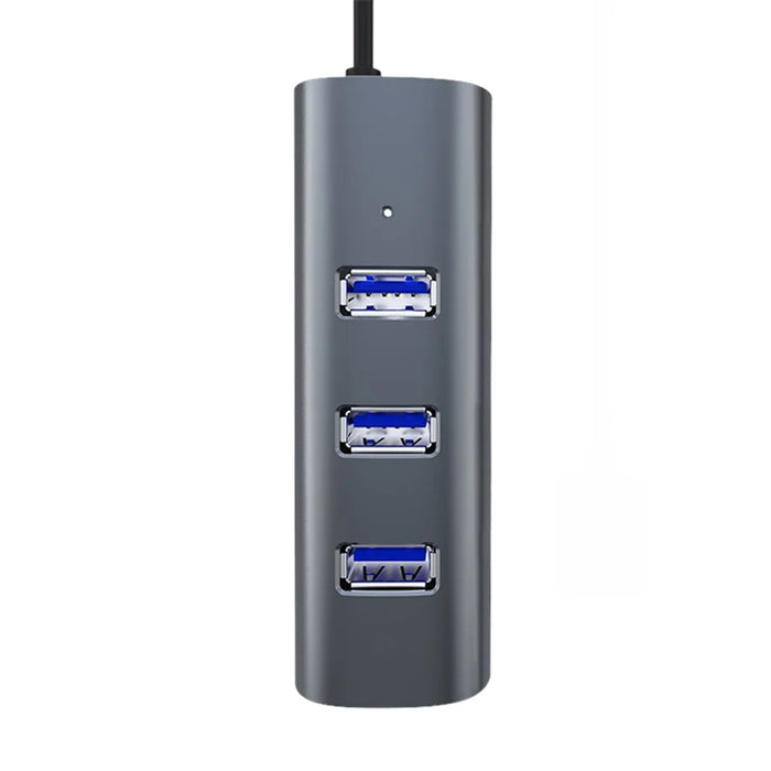 DM CHB010 4-Port USB Hub Type C to USB 3.0 Aluminum Alloy Docking Station High Speed Data Transfer - 3