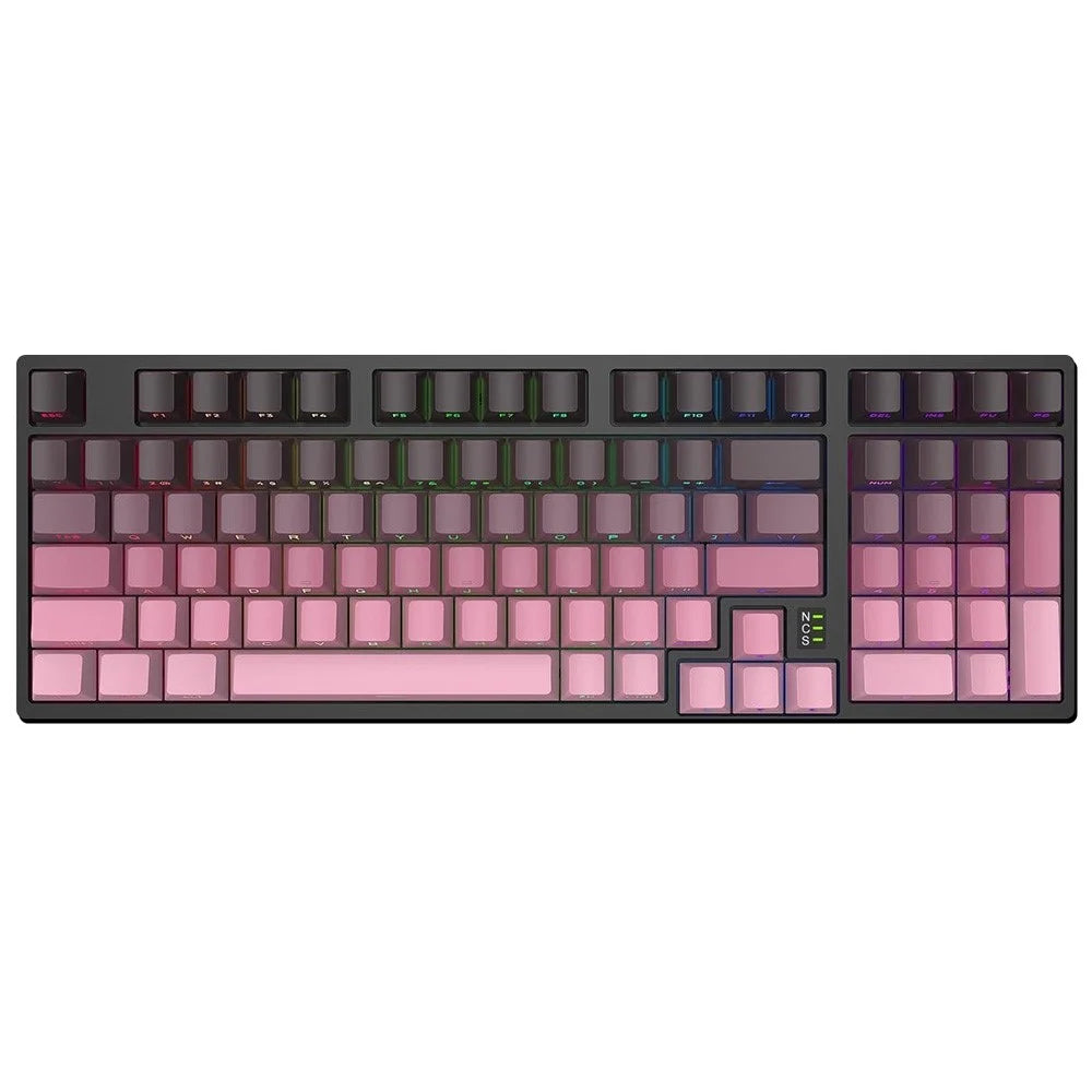 Y-FRUITFUL K98Pro 98 Keys Mechanical Keyboard Triple Mode Hot Swappable Gaming Keyboard with RGB Backlit - Style A - 1