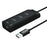 DM CHB006 4 Ports USB 2.0 Extension Hub High Speed Splitter for U Disk / Hard Drive / Mouse / Keyboard - 1