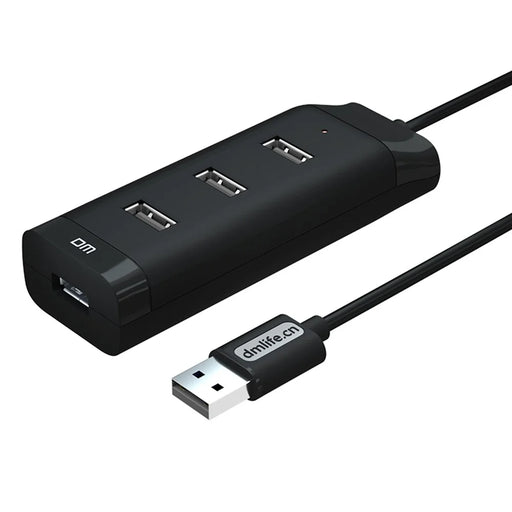DM CHB006 4 Ports USB 2.0 Extension Hub High Speed Splitter for U Disk / Hard Drive / Mouse / Keyboard - 1