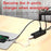DM CHB006 4 Ports USB 2.0 Extension Hub High Speed Splitter for U Disk / Hard Drive / Mouse / Keyboard - 5