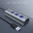 DM CHB009 Portable 4 Ports USB 3.0 Hub Plug and Play High Speed Expansion Adapter - 3