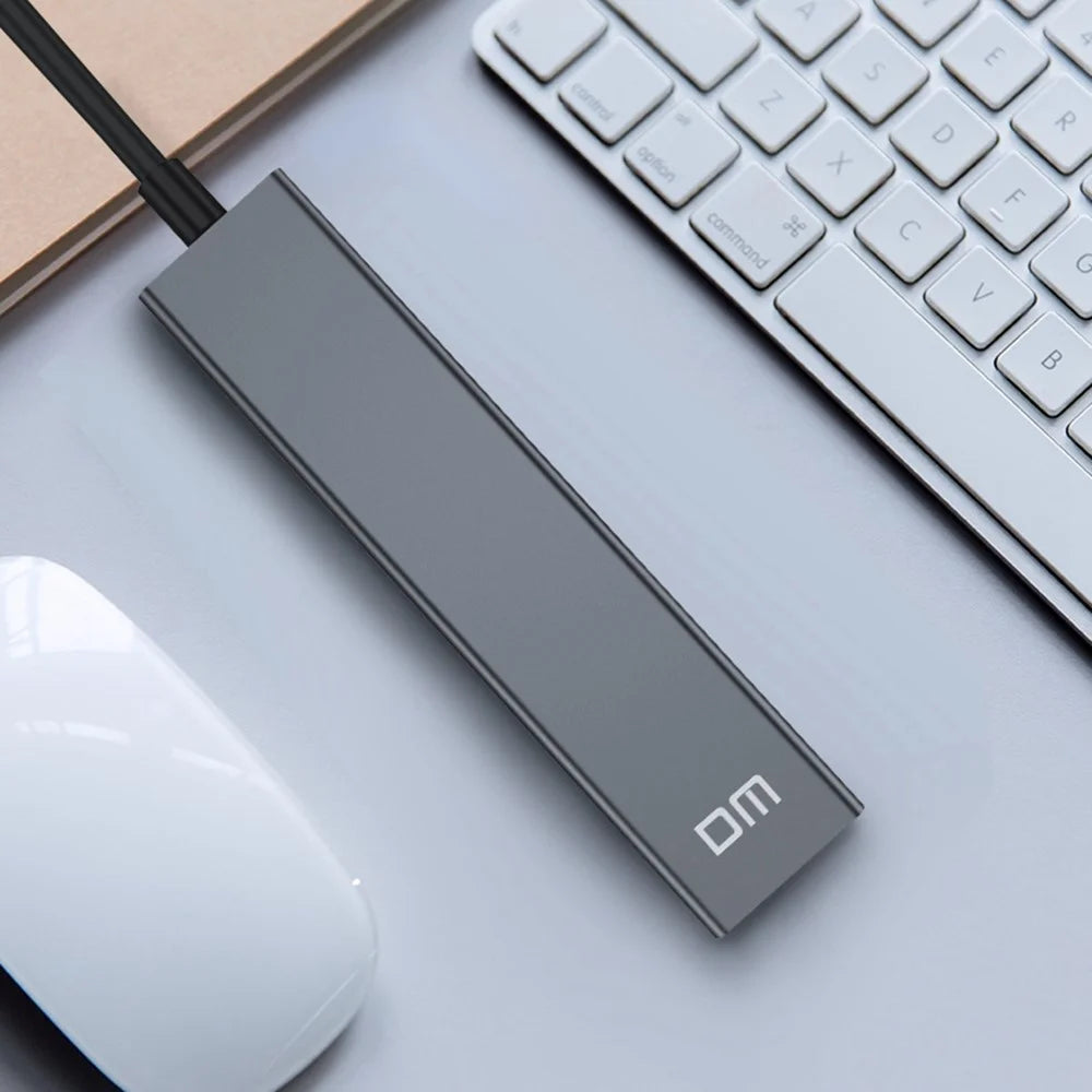 DM CHB011 3 Ports USB 2.0 Hub with RJ45 Ethernet Port Compatible with Windows / Macos / Linux - 7