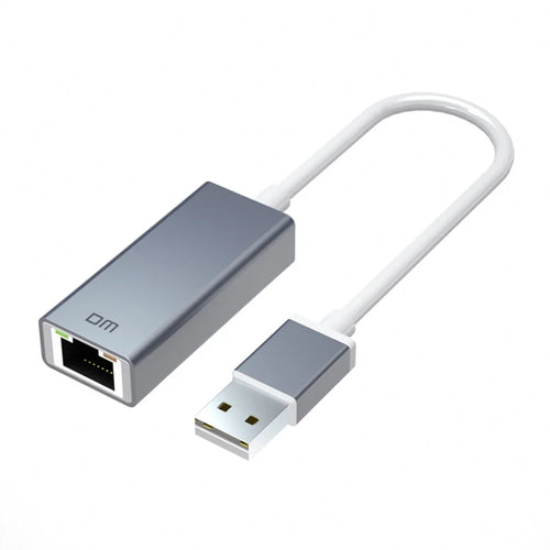 DM CHB018 USB 2.0 to RJ45 Ethernet Adapter with 30cm Cable 100Mbps Network Converter for Laptops - 1