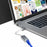 DM CHB018 USB 2.0 to RJ45 Ethernet Adapter with 30cm Cable 100Mbps Network Converter for Laptops - 2