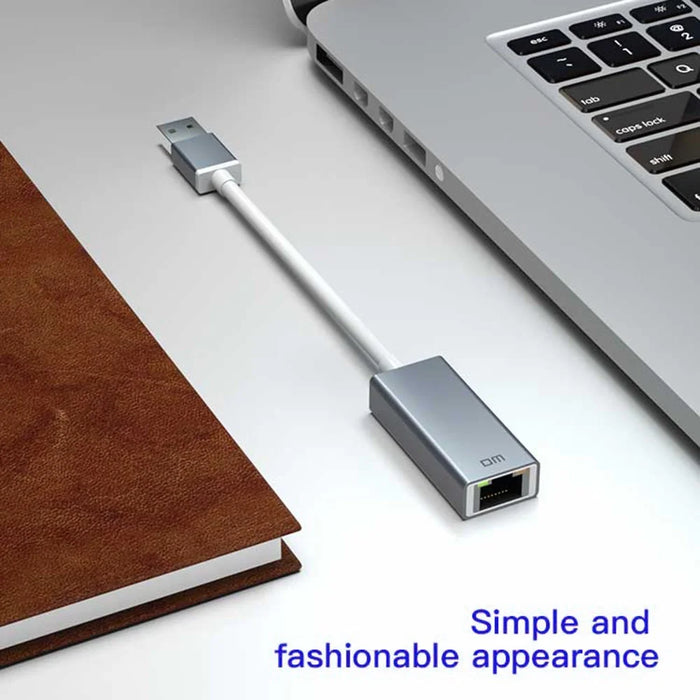 DM CHB018 USB 2.0 to RJ45 Ethernet Adapter with 30cm Cable 100Mbps Network Converter for Laptops - 4