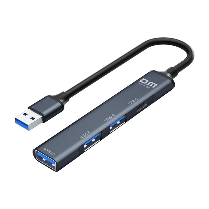 DM CHB080 For U Disk / Hard Drive 3 Ports USB Hub USB 3.0 + 2 USB 2.0 Expansion Dock with Type C Power Delivery - 3