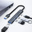 DM CHB080 For U Disk / Hard Drive 3 Ports USB Hub USB 3.0 + 2 USB 2.0 Expansion Dock with Type C Power Delivery - 4