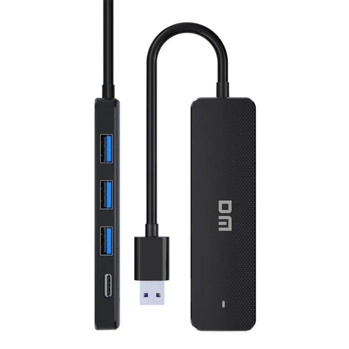 DM CHB037 4 Port USB Hub USB 3.2 High Speed 5Gbps Data Transfer Adapter For Multiple Devices - 3