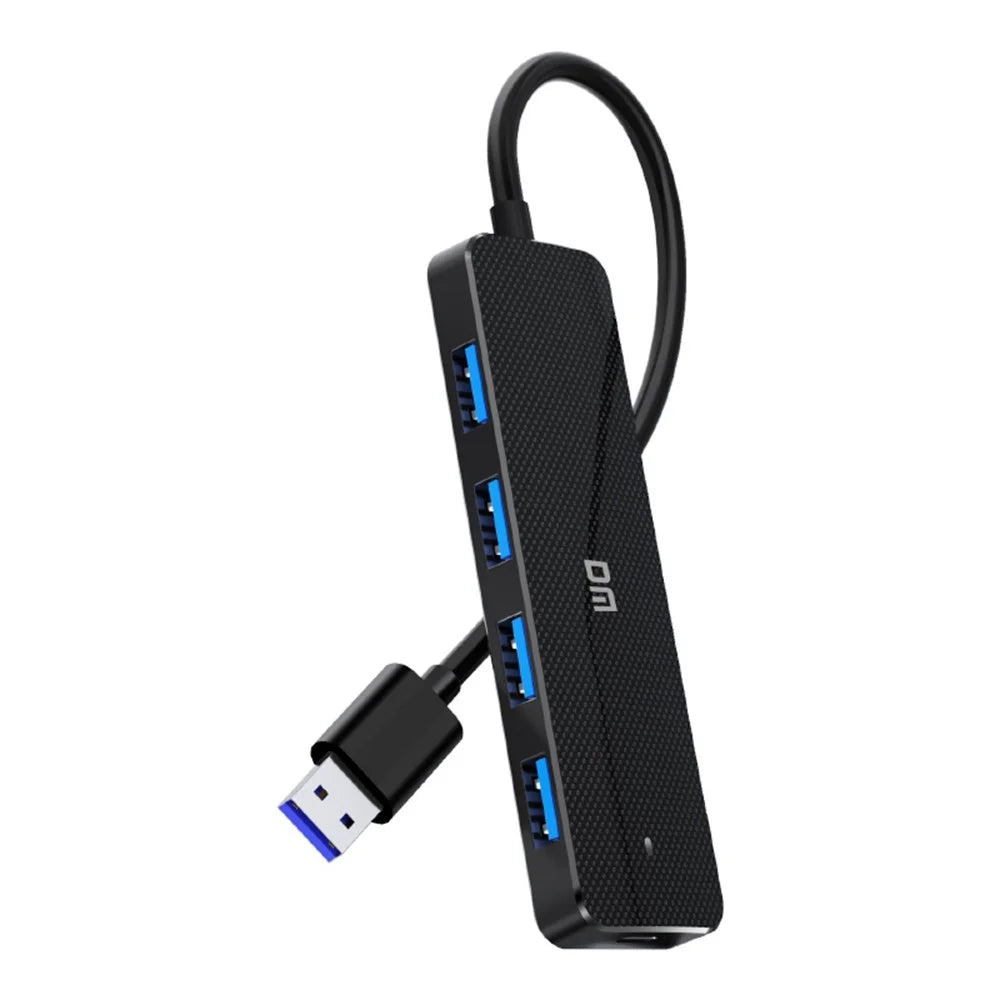 DM CHB090 4 Ports USB 3.2 Hub High Speed 5Gbps Data Transfer Expansion Dock with Type C Power Delivery - 1