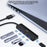DM CHB090 4 Ports USB 3.2 Hub High Speed 5Gbps Data Transfer Expansion Dock with Type C Power Delivery - 4