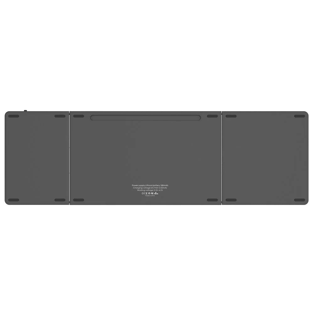 KF86 MAX Foldable Wireless Bluetooth-Compatible Keyboard with Touchpad - Grey - 3
