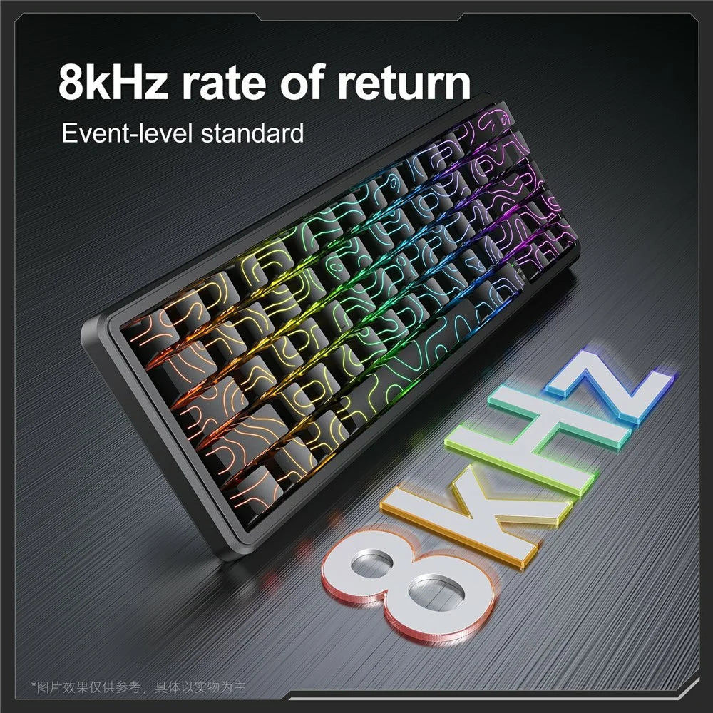 ONIKUMA G67 Wired Magnetic Axis Mechanical Keyboard 67 Keys Anti-Ghosting Hot-Swappable for Gaming / Office - 4