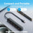 VENTION CHJBB USB 3.2 Gen 2 Hub 10Gbps Data Transfer 4 USB A + 1 Type C Docking Station - 5
