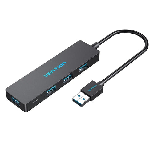VENTION CHKBB 4 Ports USB 3.0 Hub High Speed Data Transfer Docking Station for Desktop PC / Laptop - 1