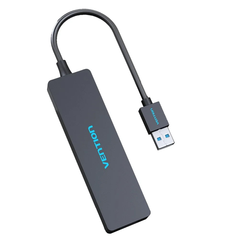 VENTION CHKBB 4 Ports USB 3.0 Hub High Speed Data Transfer Docking Station for Desktop PC / Laptop - 3