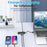 VENTION CHNBB 5 in 1 USB Hub USB 3.0 x 3 + Gigabit Ethernet Docking Station with Micro USB Power Port - 7
