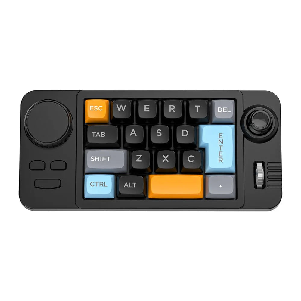 K811 19 Keys Wired Gaming Keyboard Macro Programmable Mechanical Keyboard with RGB Backlit - Black - 1