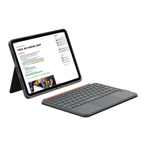 WIWU MK-005 For iPad Pro 11 (2024) 3 in 1 Magnetic Bluetooth-compatible Keyboard Full Coverage Leather Case - 1