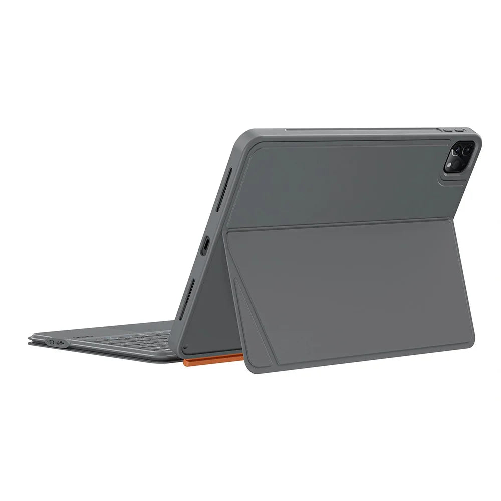 WIWU MK-005 For iPad Pro 11 (2024) 3 in 1 Magnetic Bluetooth-compatible Keyboard Full Coverage Leather Case - 2