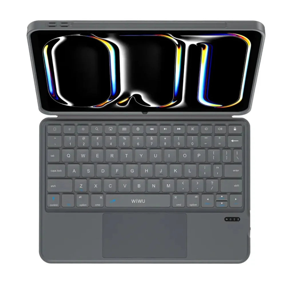 WIWU MK-005 For iPad Pro 11 (2024) 3 in 1 Magnetic Bluetooth-compatible Keyboard Full Coverage Leather Case - 5