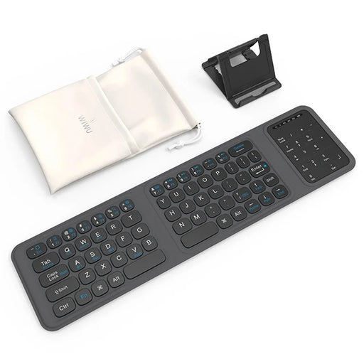 WIWU FMK-05 Foldable Wireless Keyboard for Laptop  /  Tablet  /  Smartphone Bluetooth-compatible Keyboard - 1