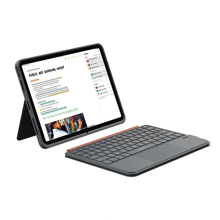 WIWU MK-005 For iPad Air 13 (2024) 3 in 1 Magnetic Bluetooth-compatible Keyboard Full Coverage Leather Case - 2