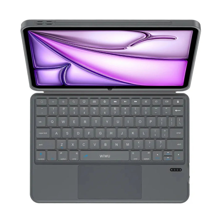 WIWU MK-005 For iPad Air 13 (2024) 3 in 1 Magnetic Bluetooth-compatible Keyboard Full Coverage Leather Case - 7
